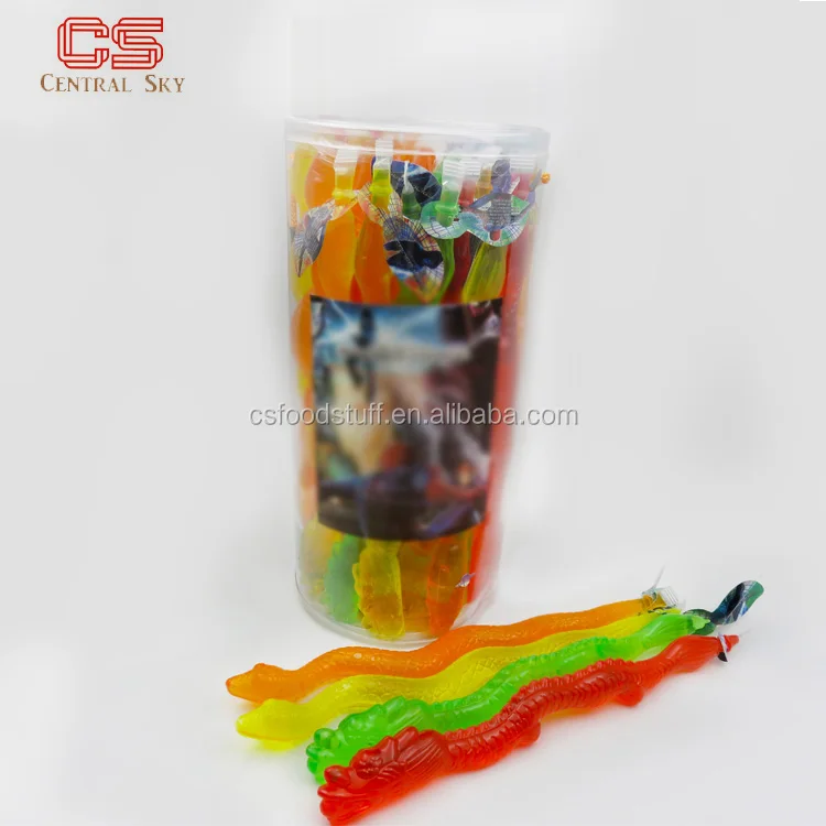 Банка, упаковка, 85 г, oem, в форме змеи и дракона, напиток, желе, фрукты, flovour, желе, сок, напиток для детей