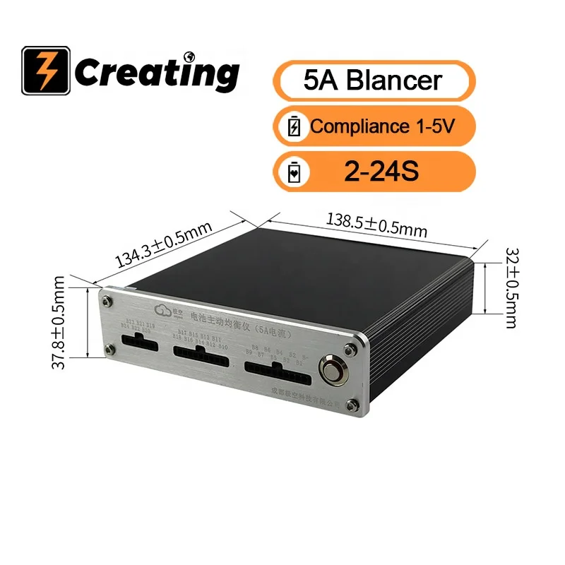 2-24S 4S 5A Смарт Bluetooth Активный балансировки Lifepo4 NCM LTO свинцово-кислотная батарея эквалайзер