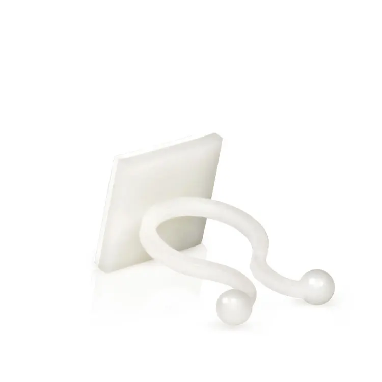 Лидер продаж, поворотный галстук U-образный Белый Нейлоновый 66, крепление для кабельной стяжки 3 м, клейкое крепление для стяжки