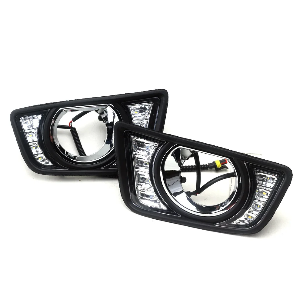fog lights driving lamp LED drl Daytime Running Light for toyota hilux vigo revo 2015 2016