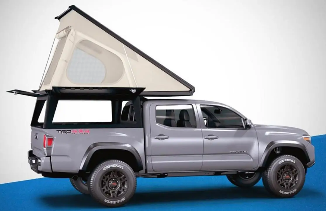 4wd Camper Truck Camping Overland Pickup Aluminium 4x4 Truck Camper Ute Trays Canopy with Tent