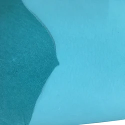 Light blue color pig hide for shoes lining