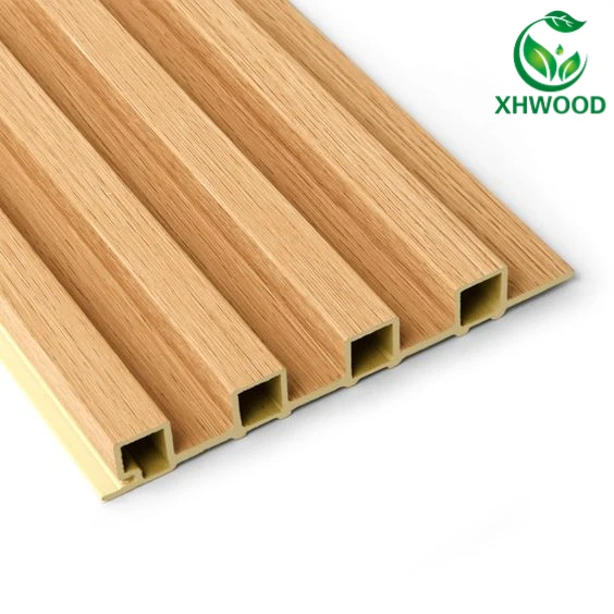 Beautiful Wall Decoration Pared de WPC Wooden Grain Interior PVC WPC wall panels Revestimiento WPC