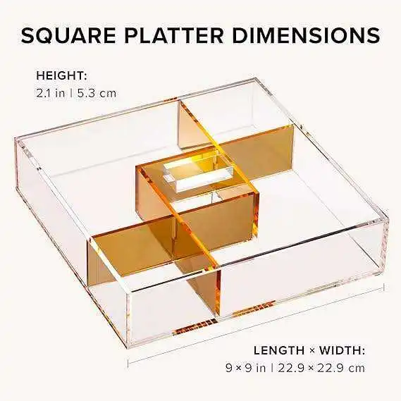 Wholesale Snack Serving Tray With Lid Divided Appetizer Serving Tray Set Empty Sectional Gift Box For Nuts Veggie Candy Dish