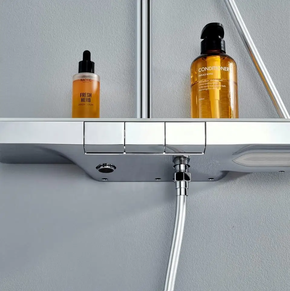 High Quality Intelligent Digital Shower Set Led Digital Smart Wall Mounted Luxury Thermostatic Hand Digital Exposed Shower