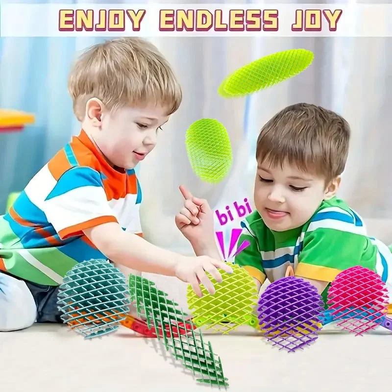 2024 New Hot Selling Fidget Toys For Kids And Adult Sensory Elastic Mesh Morf Worm Fidget Toy