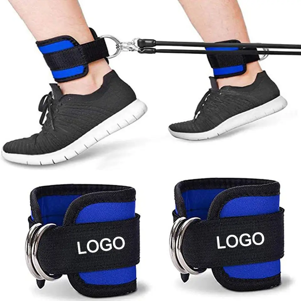 D Ring Ankle Strap for Cable Machine Gym Ankle Cuff for Kickbacks Glute Workouts Leg Extensions Curls Booty Hip Abductors Excise