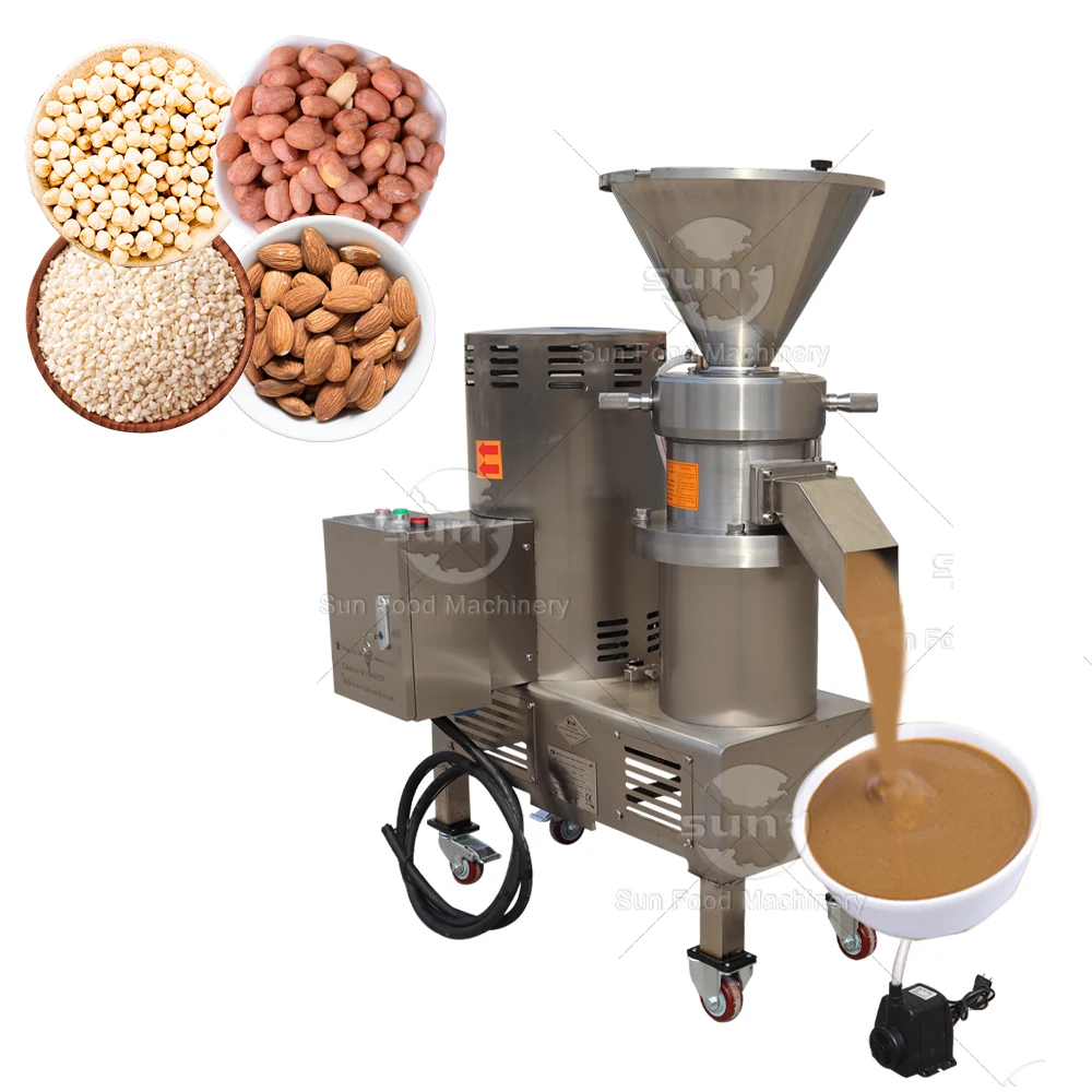 Hot selling product stainless steel peanut butter grinder nut paste grinding machine chickpea paste making machine for sale