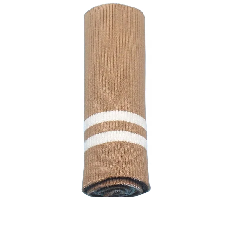 Factory direct 2x2 knitted custom collar, cuffs and hem high quality double rib