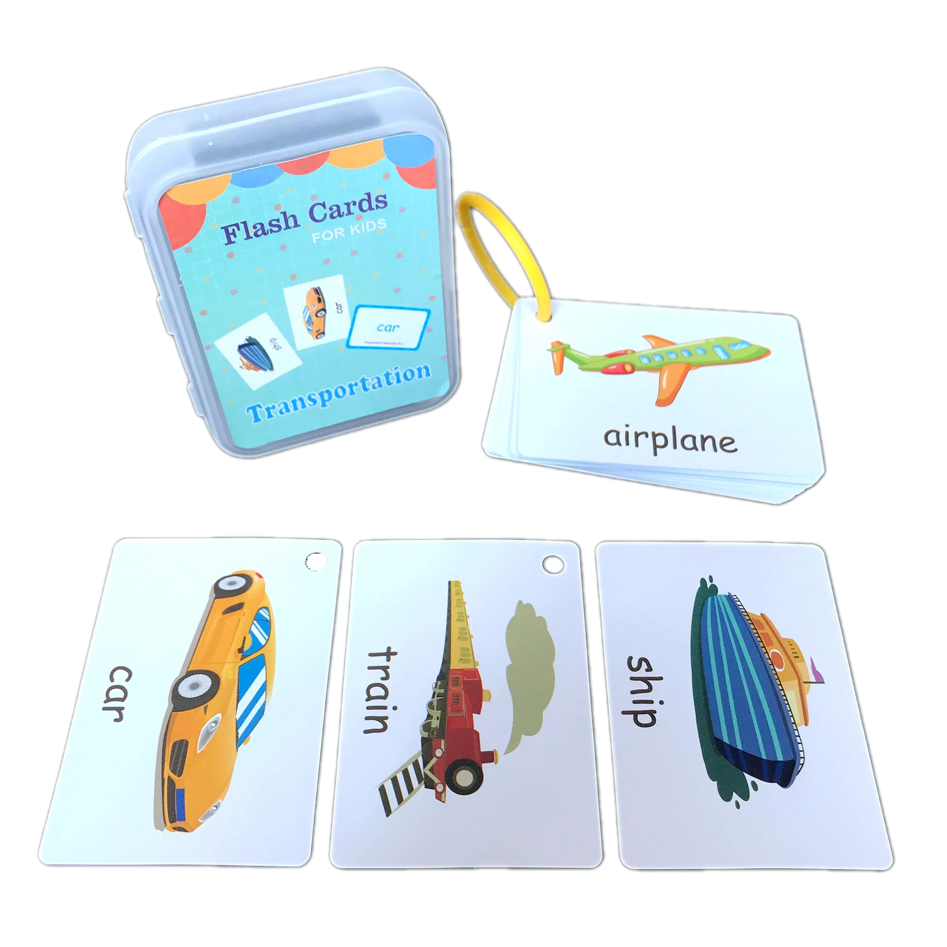 Children Baby Learn English Word Flashcards Cognitive Kids Alphabet Educational Learning Preschool Flash Card Toy For Toddler
