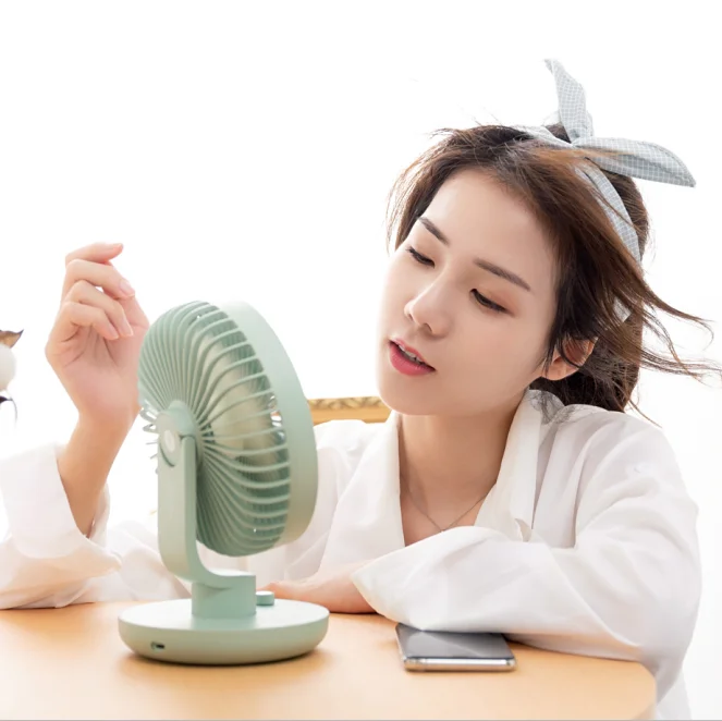 New Multi-Function Desktop Shaking Head Mini Fan Office Dormitory Mute USB Charging Small Fan 209