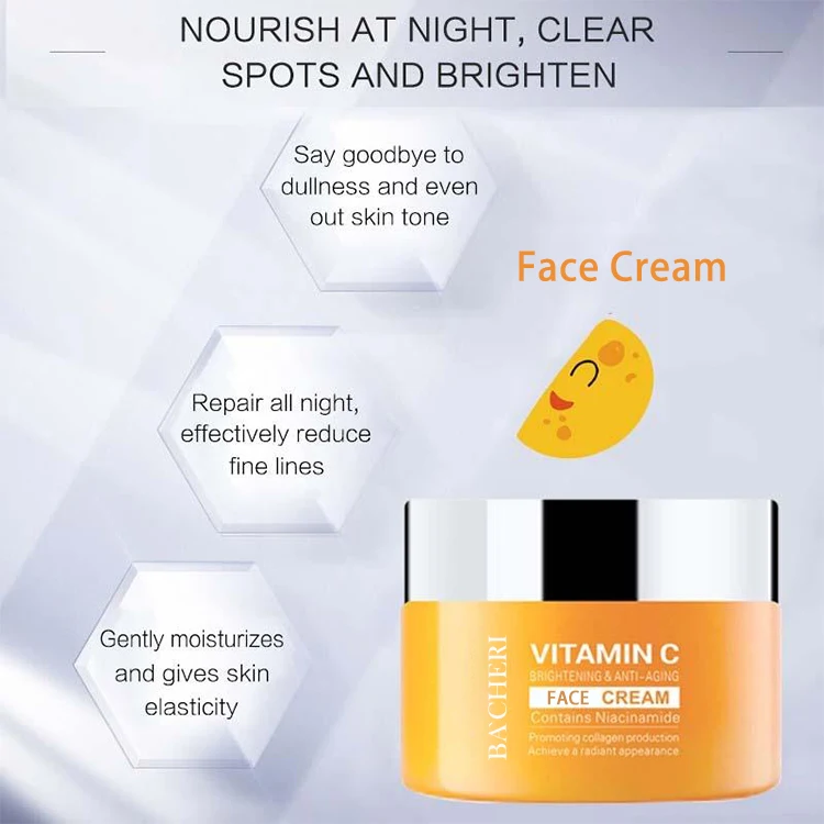Kangrong OEM ODM Skin Care Face Care even skin tone antioxidant brightening anti aging niacinamide viatmin c face cream