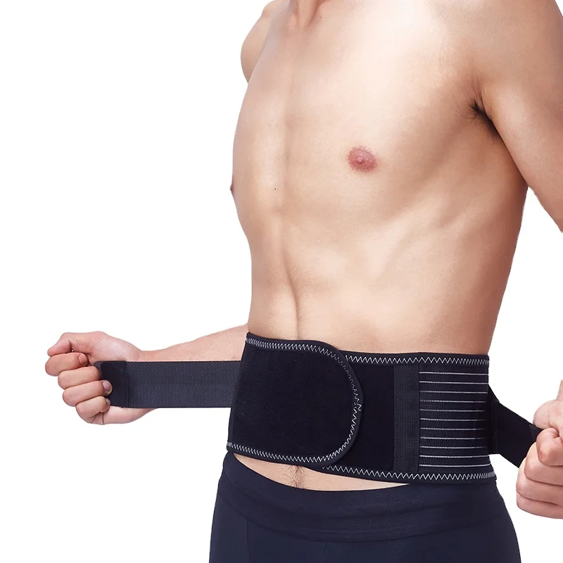 QHTP Adjustable Waist Protection Wrap Band Back Lumbar Belt Trainer Waist Slimming Support Belt