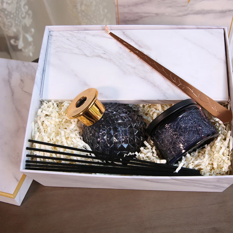 200ml empty decorative bottle reed diffuser fragrance aroma big size reed diffuser bottle with caps and box