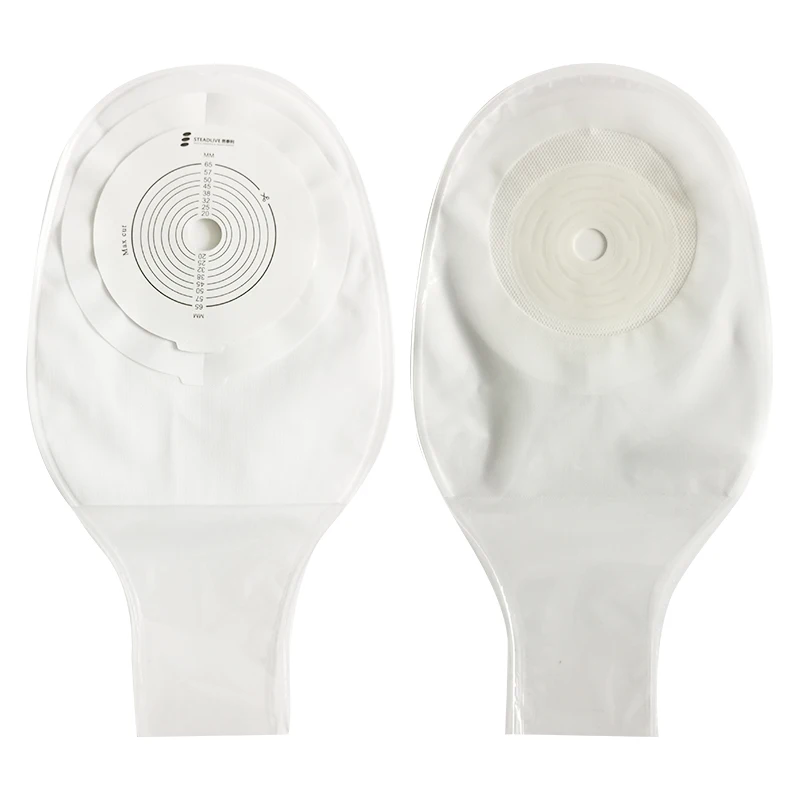 Transparent Opaque One Piece Ostomy Bag Supplies Bolsas De Colostomia