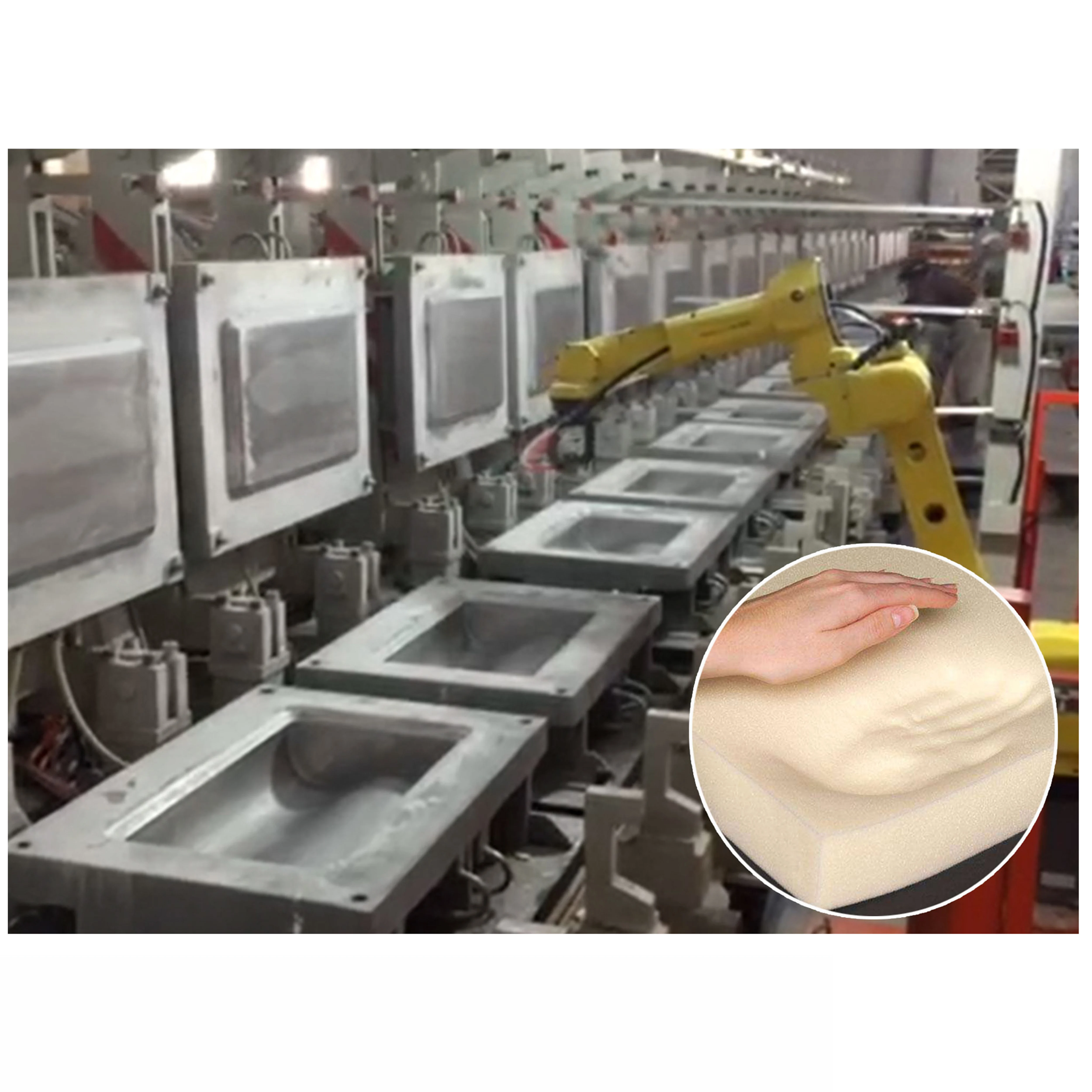 Gel Pillow Making Production Line Machine for Silica Memory Foam Pillow