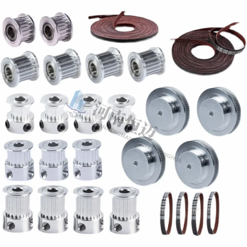 2GT20 2-row toothed polyurethane toothed belt pulley 3D printer motor double gear inner hole 3 mm 8 mm