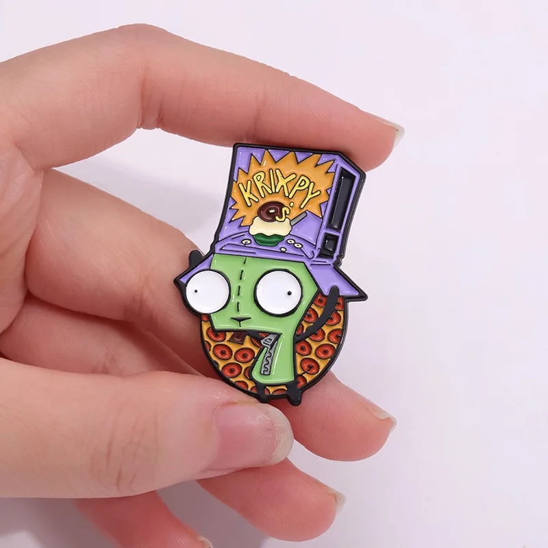 Custom Irregular Alloy Cartoon Anime Pins Exquisite Fixed Silk Scarf Buckles and Hat Pins for Caps