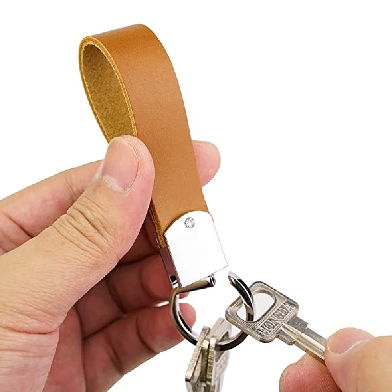 Оптовая продажа с фабрики экологически чистый брелок для ключей из искусственной кожи