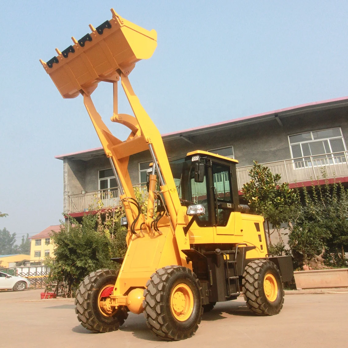 CE Approved Cheapest China Wheel Loader Tractor Front End Shovel Loader Dumper Small Excavator Mini Backhoe Loaders
