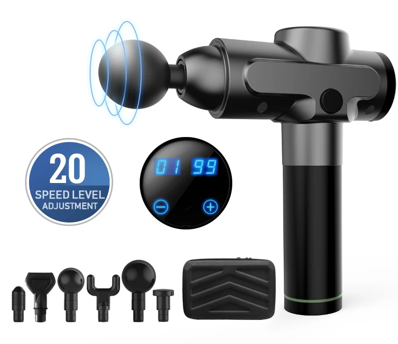 
Wholesale chiropractic deep tissue Muscle sports vibration cordless Massage Gun best handle massage gun manufacturer 