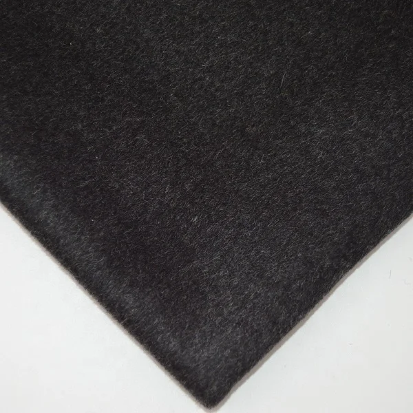 wool60% single face solid woolen cloth one side plain dyed color wool fabric mid weight woven fleece for overcoat dress jacke
