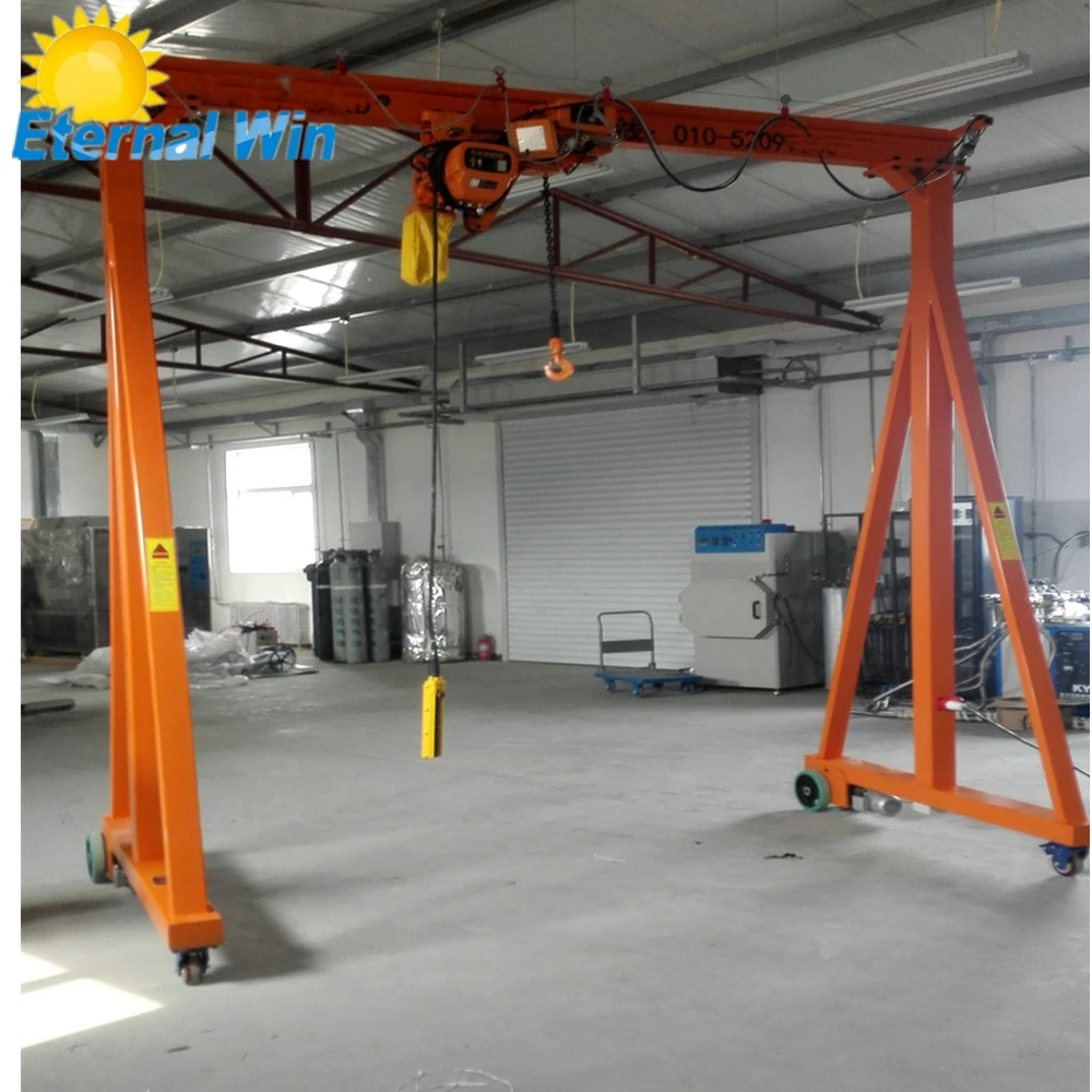 mini small portable mobile overhead gantry crane