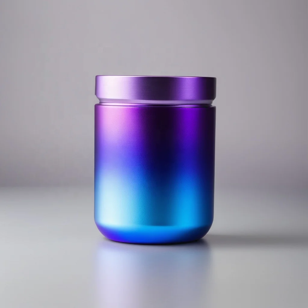 50/75/150/250/500ml aluminum protection storage jar aluminum canister with screw lid