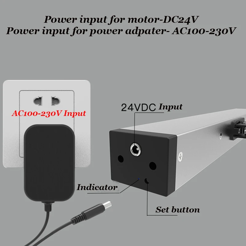 Tuya wifi Remote Control Funtion Electric Single Chain Window Opener Smart Home DC Automatic window opener
