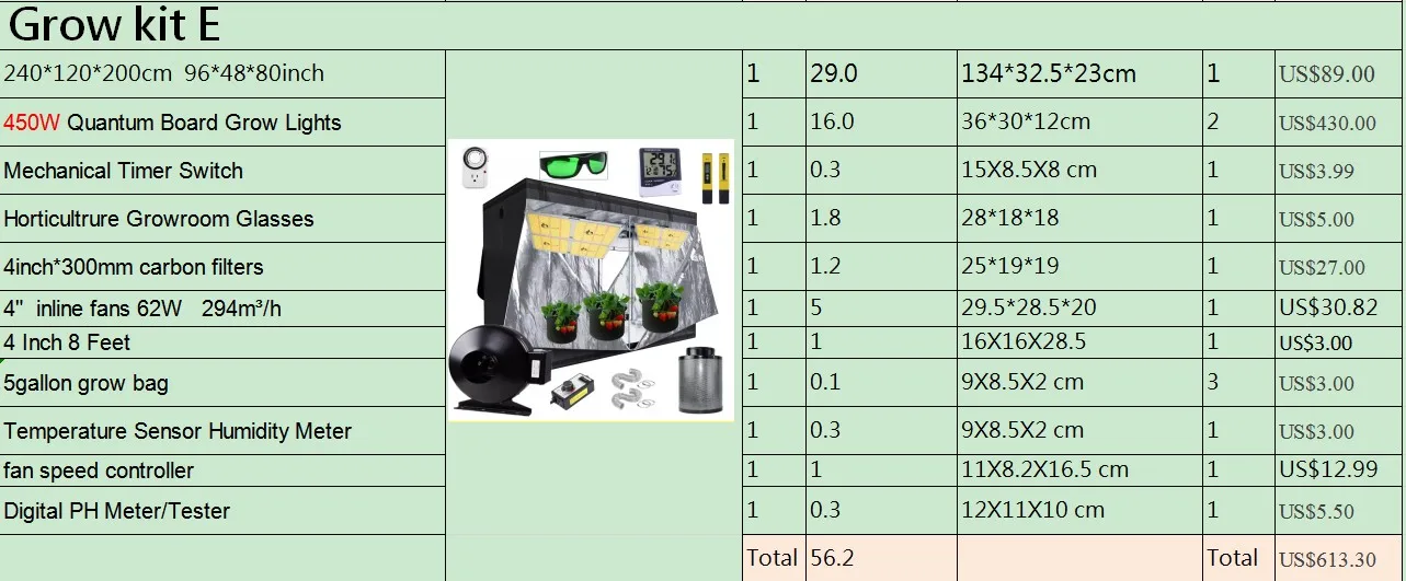 
A Carpa Indoor Grow Tent 1680d Kit Complete Hydroponics Growing Plant Grow 120x120x200 Room Box Reflective Mylar Non Toxic 