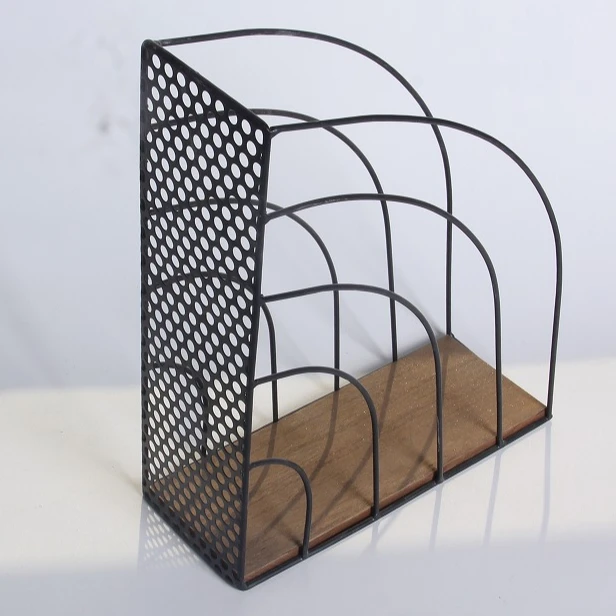 Mesh Office Desktop Organizer Metal File Tray Pencil Storage Holder