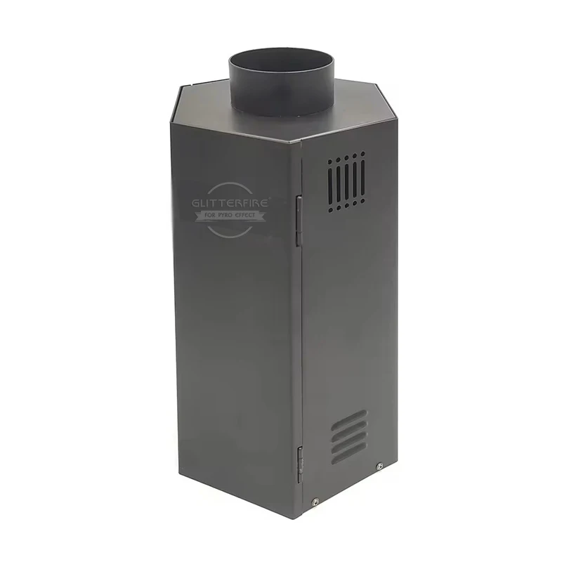 DMX Control Hexagonal Flame Thrower Stage Effect Decoration Fire Machine 80W Flame Projector for Celebration Wedding Event