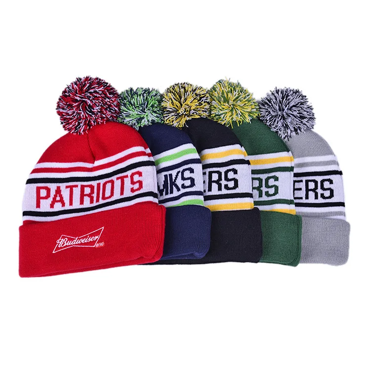 Hot Sale Factory Knitted and Embroidered Football Fashion Cap Hat