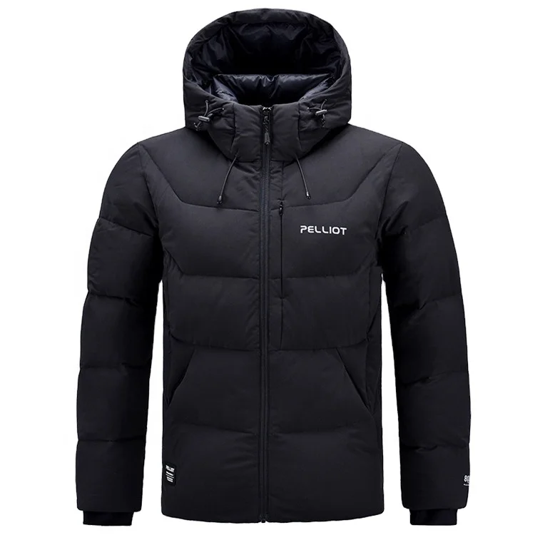 PELLIOT Custom Thick 800 Fill Power  puffer men Winter Snow White Duck Down bubble Jacket coat