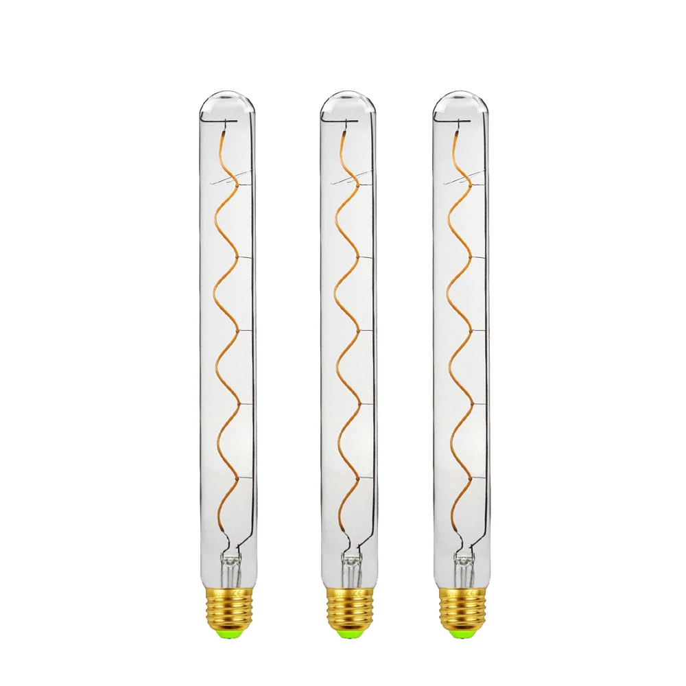 Clear glass cover dimmable flexible t300 led bulb 2700k