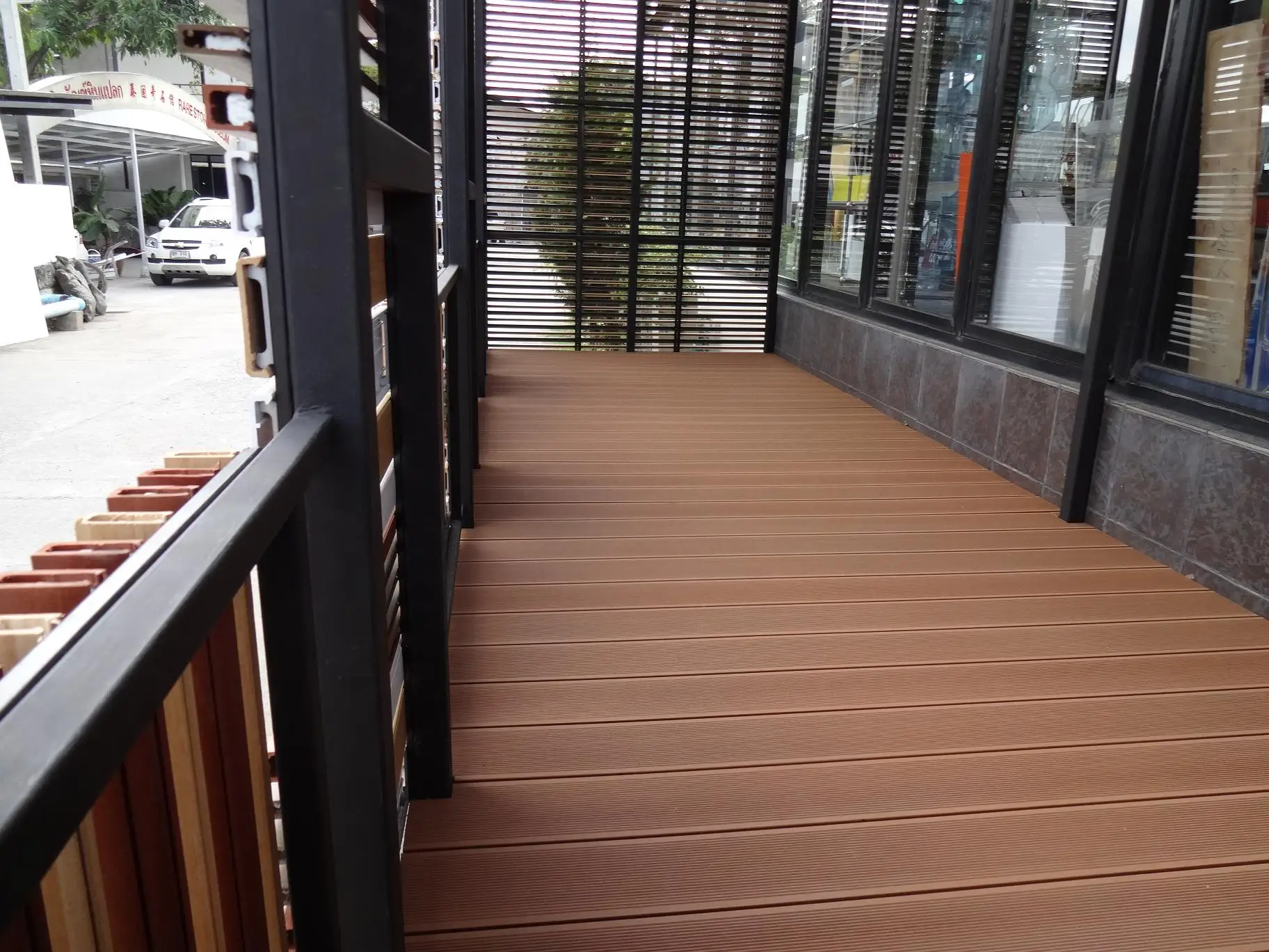 Small type of WPC decking,wood plastic composite decking,Like laminate flooring,105*20mm