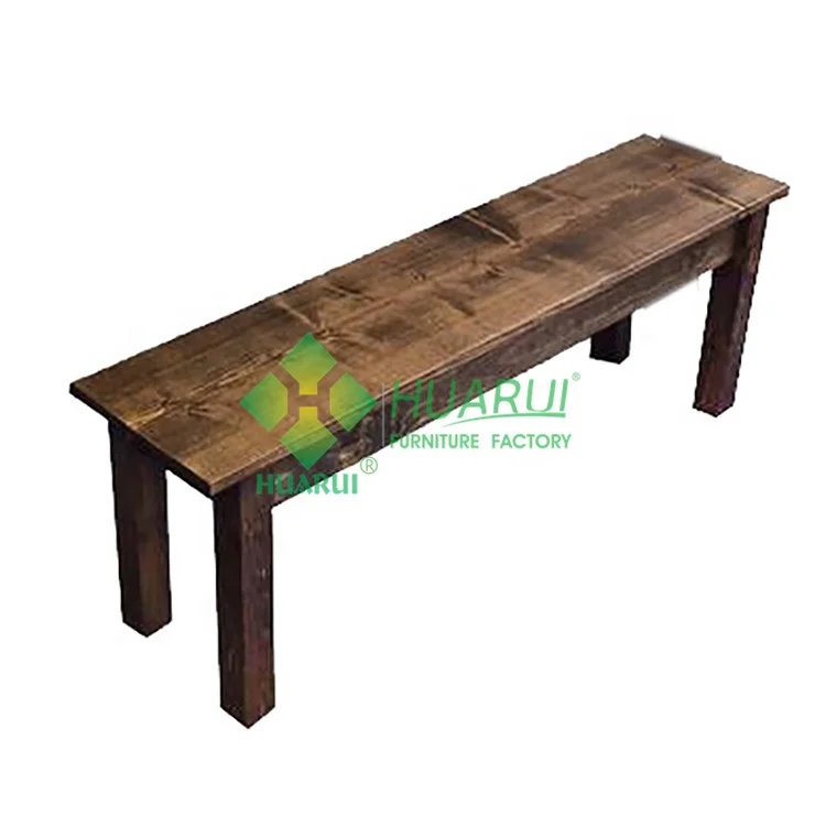 Antique Banquet foldable event farm table and bench