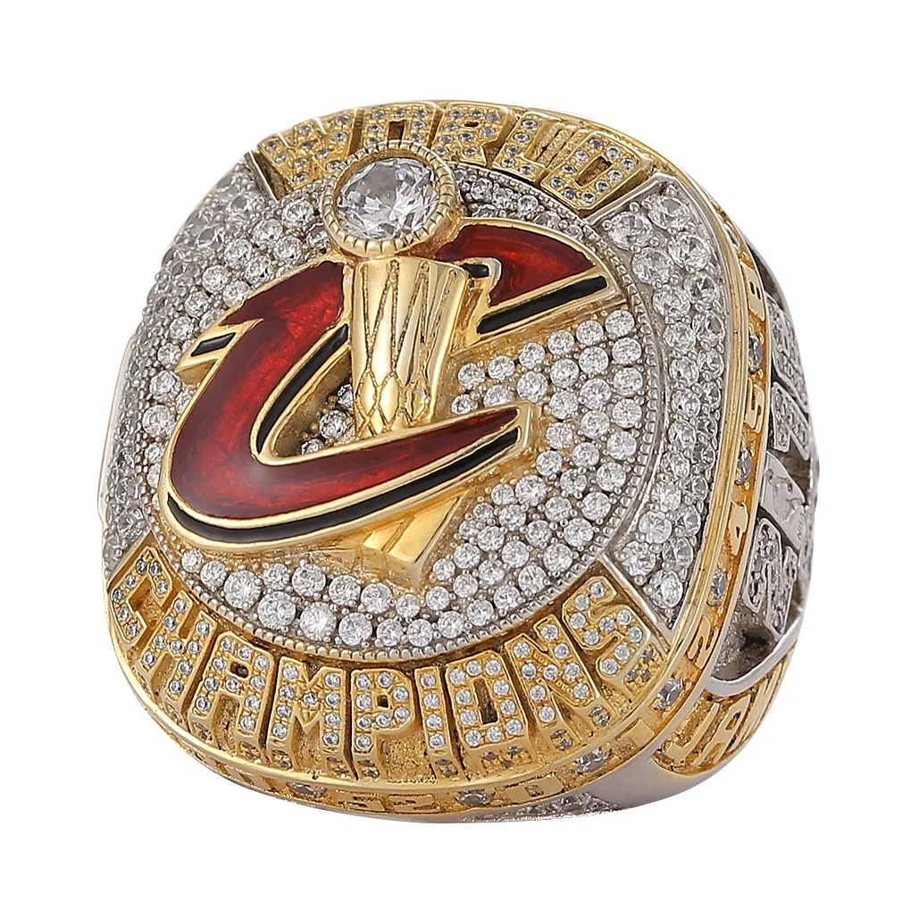 Linghu Wholesale Custom Men Youth Sports Basketball Rings Display Gift Box 2016 James Cleveland Cavaliers Championship Ring