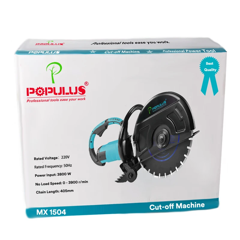 iPOPULUS Wall Cutter Electric 3800w Wall Concrete Cutter Grooving Machine For Concrete Brick Cutting 355mm Electric Wall Chaser