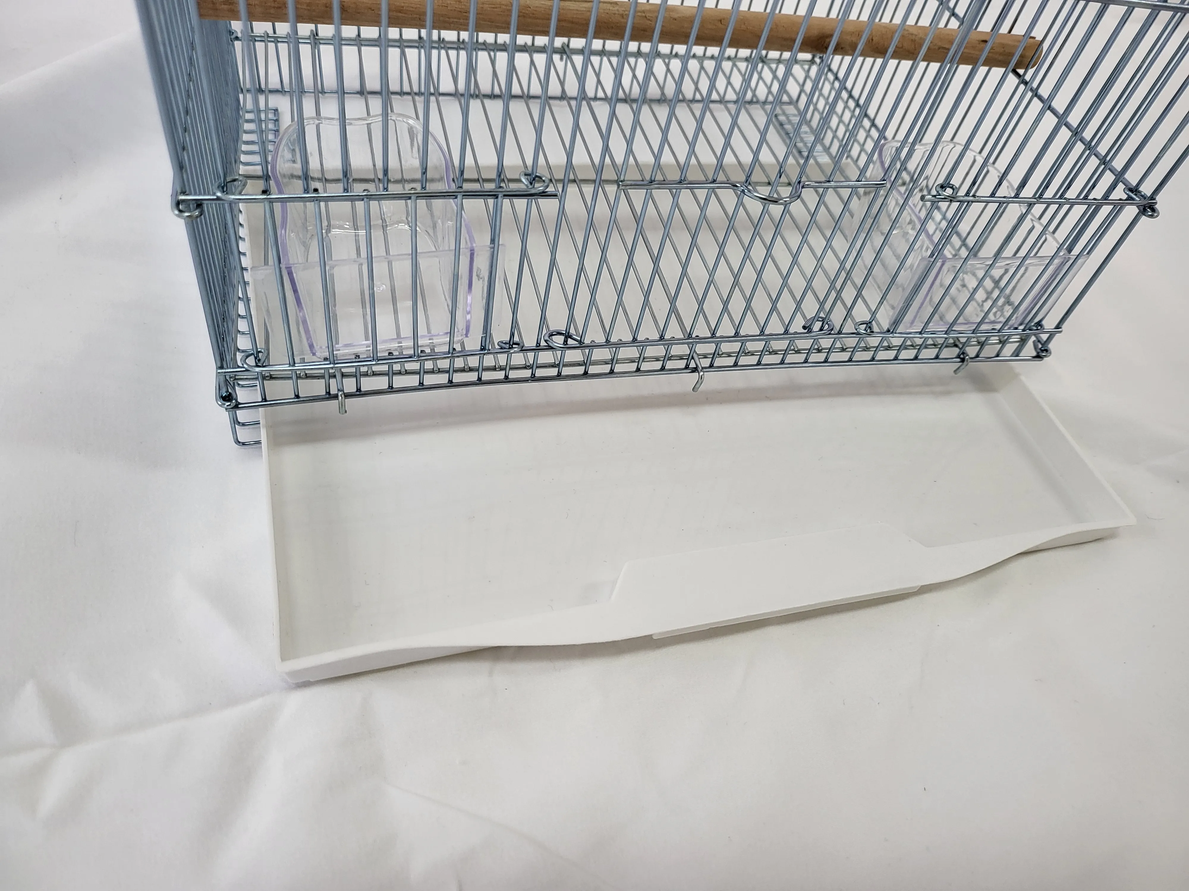 Luxury metal stainless bird cages outdoor nest parrots canary stand aviary budgie finches carrier with tray