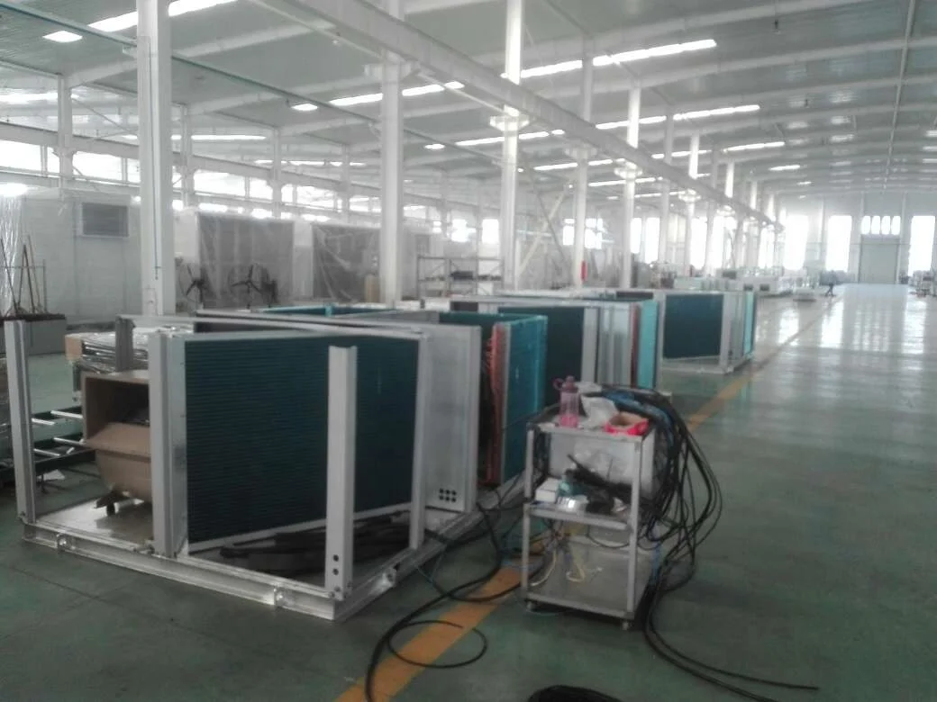 20tons american style air cooler rooftop packaged unit with inverter centrifugal fan