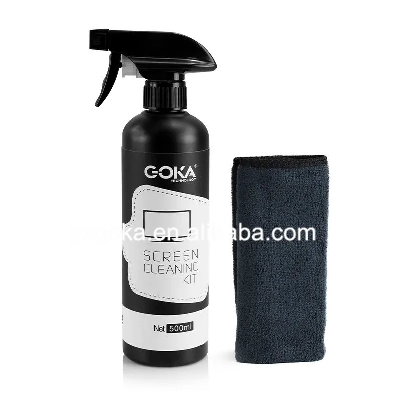 GOKA factory customizable  wholesale Mobile screen cleaner spray laptop screen cleaning agent LCD touchscreen cleaning kit