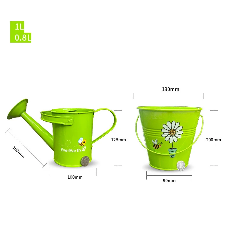 Green powder Coated Galvanized, Water Can Simple Plain Wholesale Water Can Garden Ware Classic Stylish Luxury Watering Can/