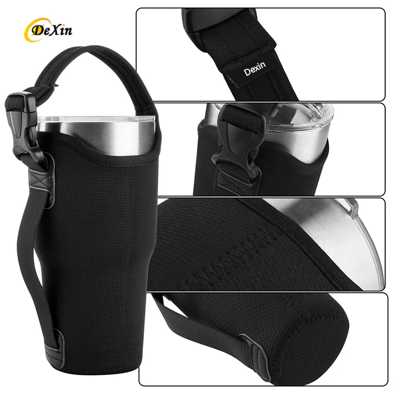 Custom Printing Neoprene Ice Coffee Sleeve Waterproof Insulator Cup Sleeve Reusable Cooler Bag Cold Drinks Insulated Cupsleeve