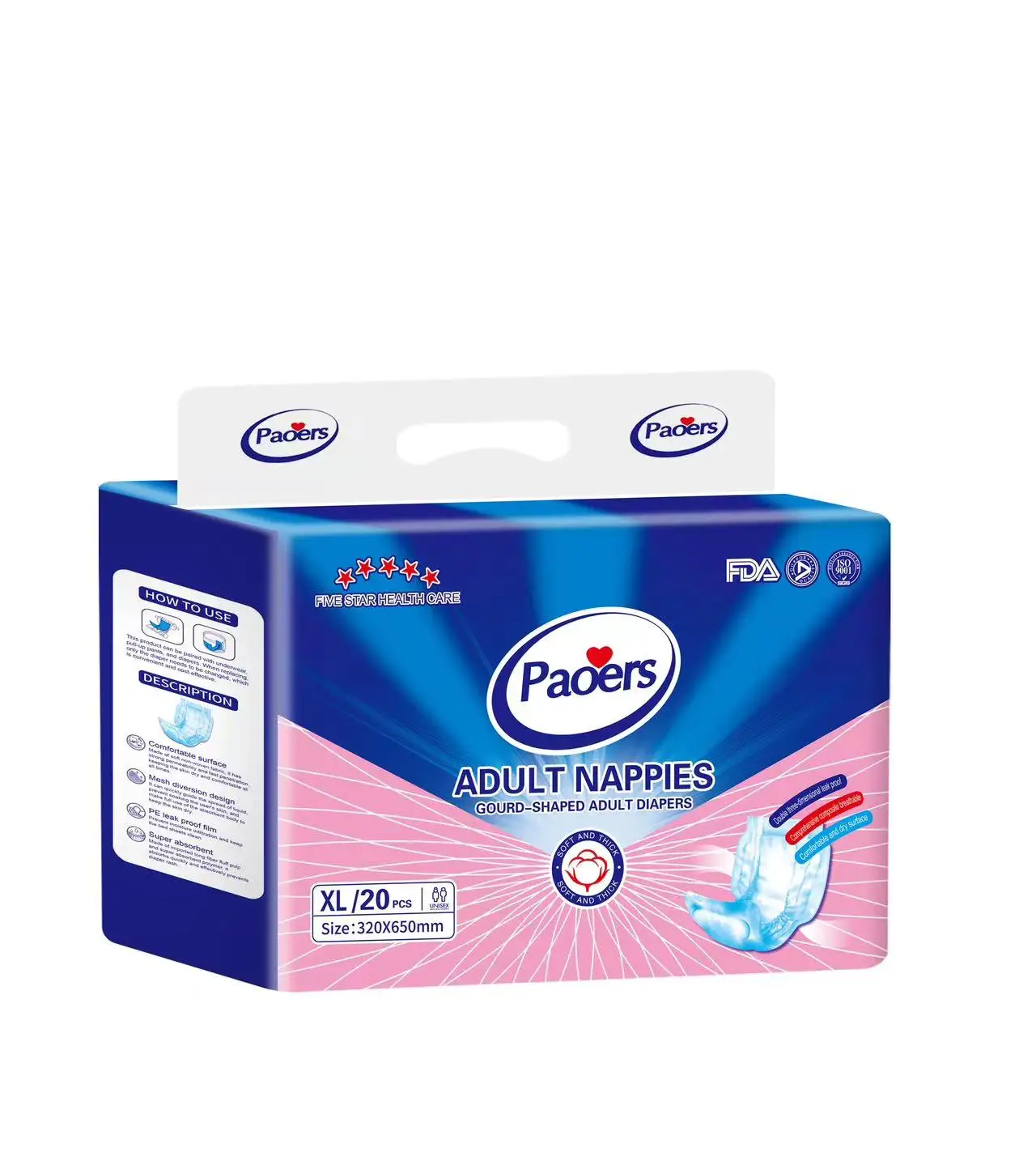 Incontinence Adult Diaper Liners Breathable Prevent Leaks Disposable Men Women Adult Insert Pads