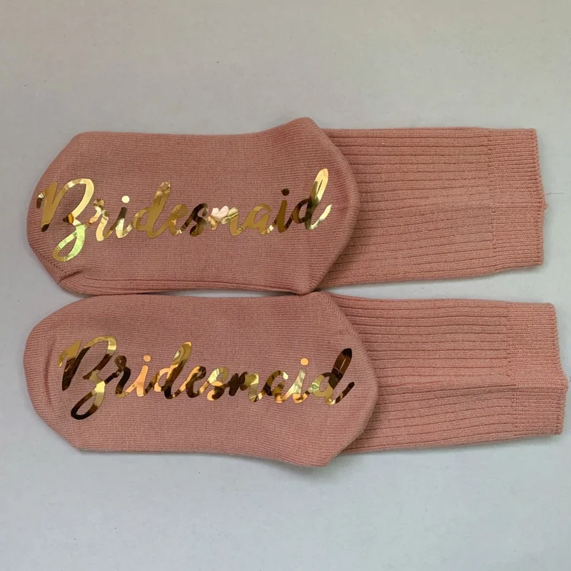 Custom Personalized bridal socks bride socks bridesmaid socks