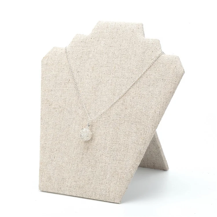 Foldable Portable Necklace display cards rack Jewelry Pendant Display Stand necklace holder