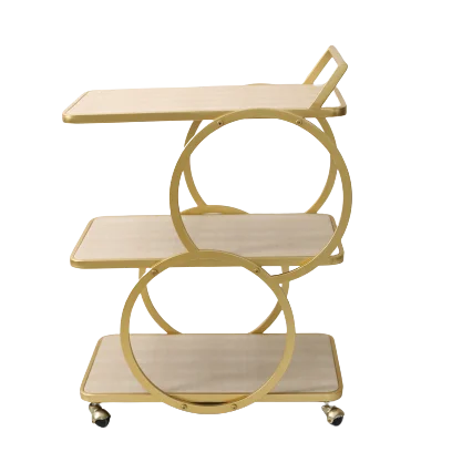 Фабрика Golden Arts, мебель для дома, столовая, Современная бежевая, из искусственной кожи, металлическая столовая машина с колесами