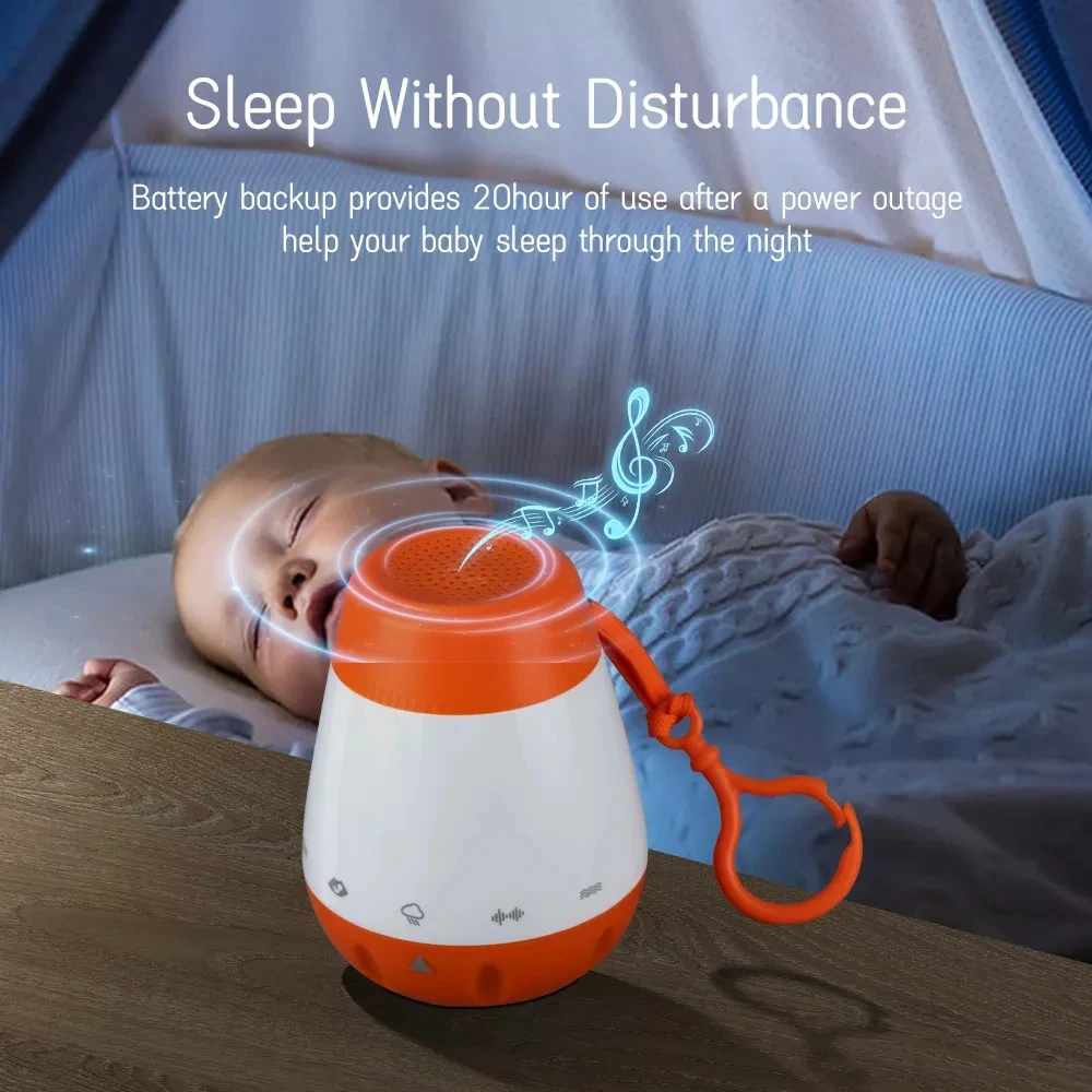Новый белый шум портативный Перезаряжаемый успокаивающий детский шумовой аппарат для сна