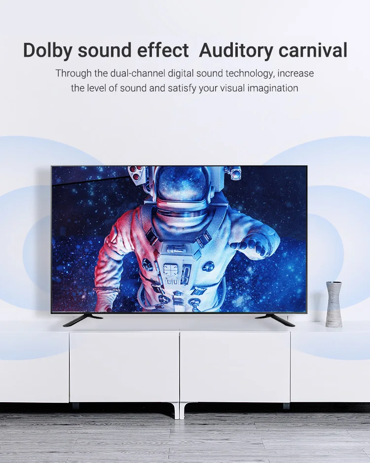  Новое поступление супер-тонкий 40 дюймов для приставки Android Smart TV Смарт-телевидения с APP